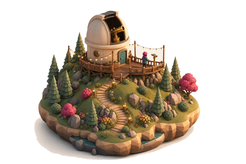 Miniature hilltop observatory